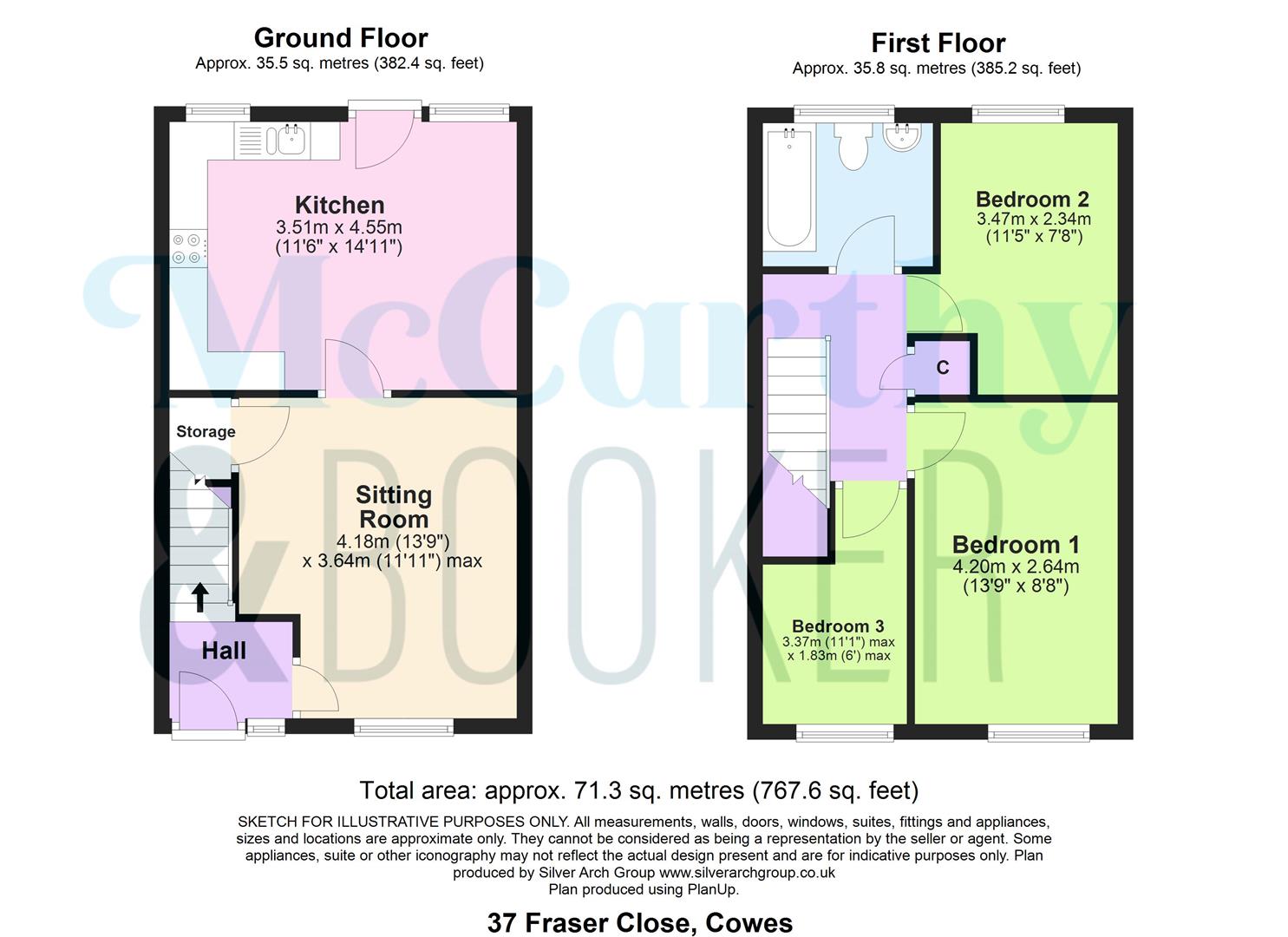 CHAIN FREE IN A POPULAR RESIDENTIAL AREA - Fraser Close, Cowes floorplan